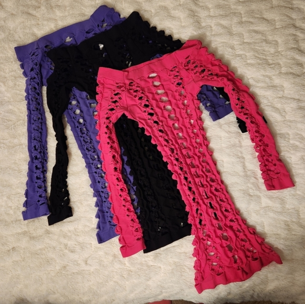 Mesh shirts long sleeve, set of 3